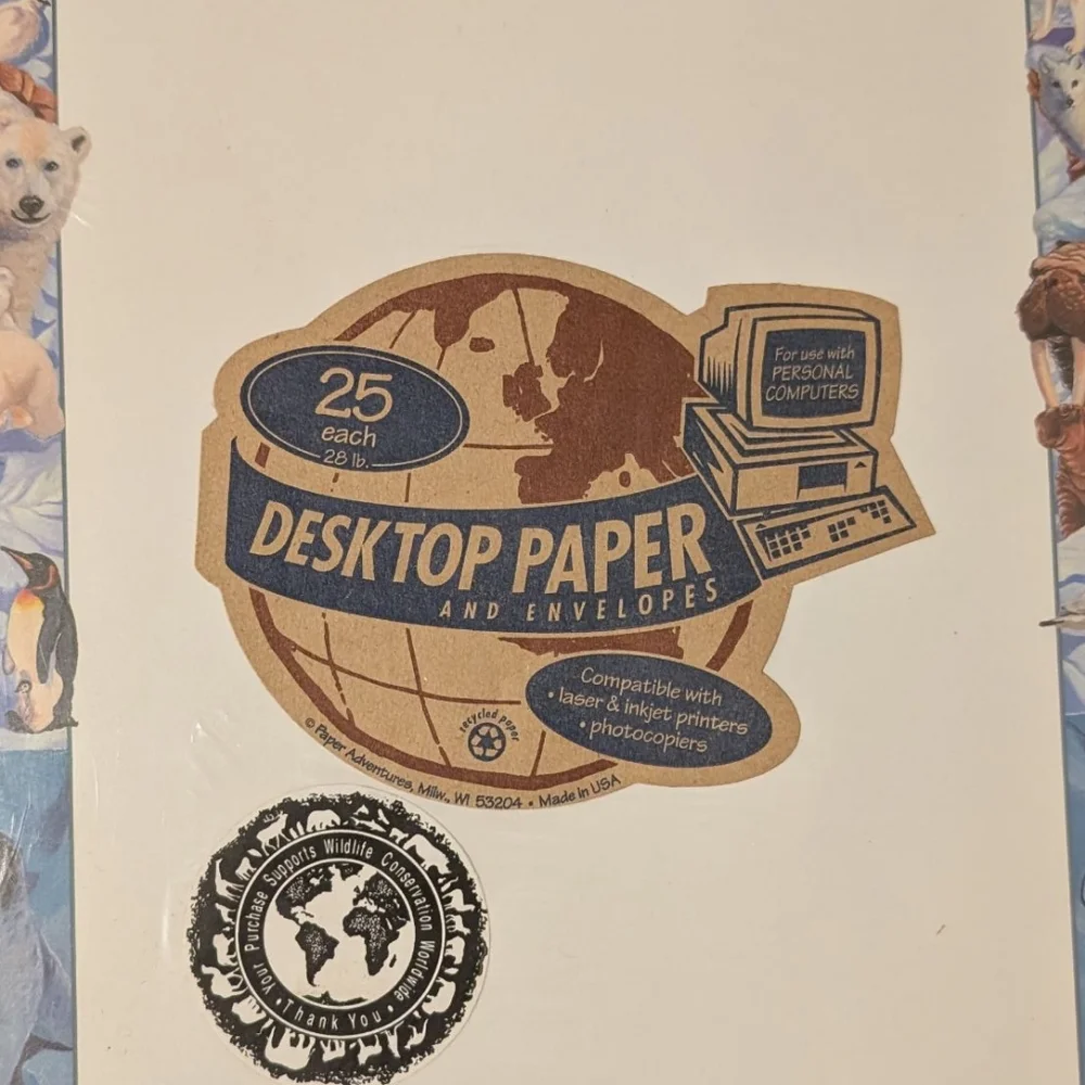 Vintage Computer Printer Paper Paper Aventures‎ desktop Nature USA